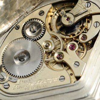 Swiss keyless silver triangle shaped pocket watch Circa 1905 Swiss keyless silver triangle shaped pocket watch Circa 1905