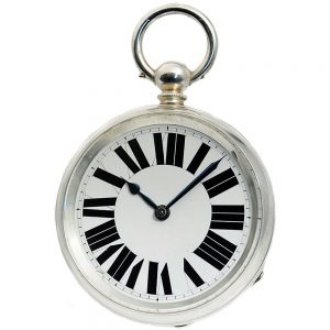 English pocket watch with eight-day movement Circa 1880