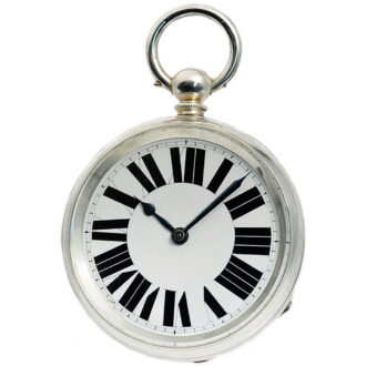 English pocket watch with eight-day movement Circa 1880