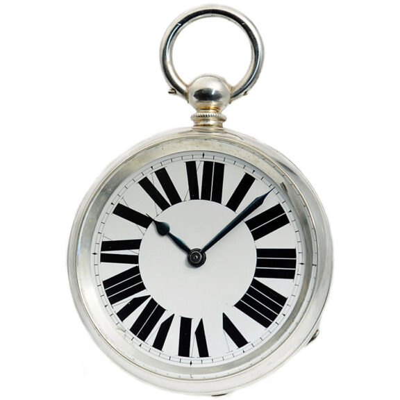 English pocket watch with eight-day movement Circa 1880