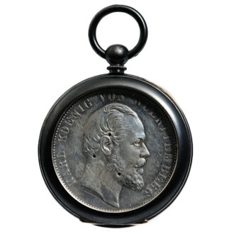 Rare German coin watch with a miniature movement Circa 1880
