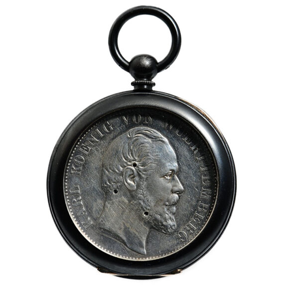 Rare German coin watch with a miniature movement Circa 1880 Rare German coin watch with a miniature movement Circa 1880