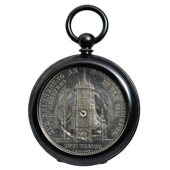 Rare German coin watch with a miniature movement Circa 1880 Rare German coin watch with a miniature movement Circa 1880