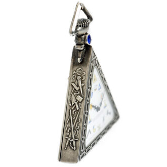Swiss decorative silver triangular Freemason’s watch Circa 1929