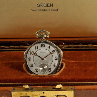 American gold precision pentagon pocket watch Circa 1924