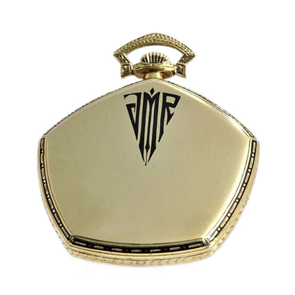 American gold precision pentagon pocket watch Circa 1924 American gold precision pentagon pocket watch Circa 1924