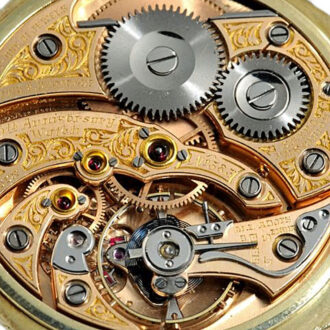 American gold precision pentagon pocket watch Circa 1924