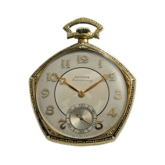 American gold precision pentagon pocket watch Circa 1924