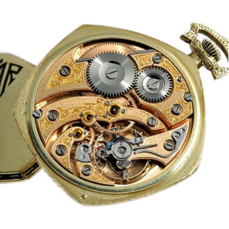 American gold precision pentagon pocket watch Circa 1924