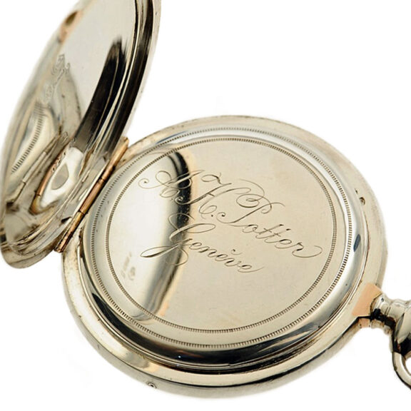 Rare Swiss silver open faced pocket watch with date Circa 1900 Rare Swiss silver open faced pocket watch with date Circa 1900