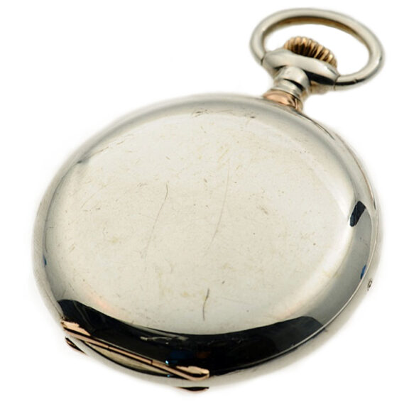 Rare Swiss silver open faced pocket watch with date Circa 1900 Rare Swiss silver open faced pocket watch with date Circa 1900