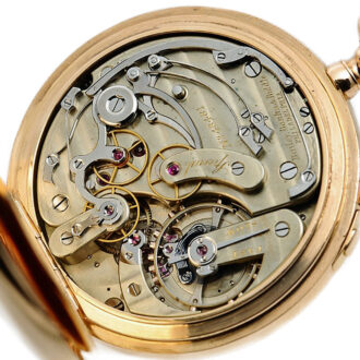 Swiss gold split seconds chronograph lever watch Circa 1880.