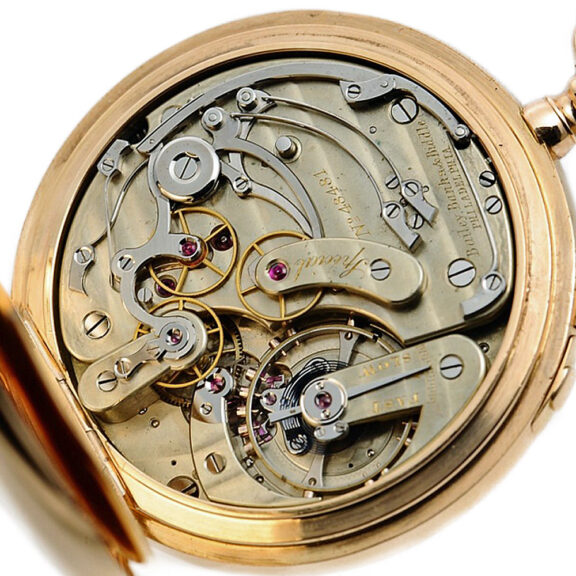 Swiss gold split seconds chronograph lever watch Circa 1880. Swiss gold split seconds chronograph lever watch Circa 1880.