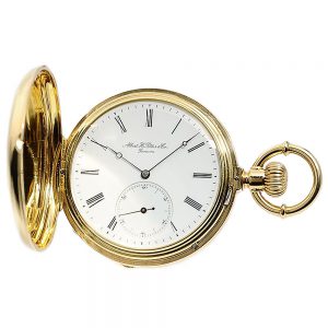 Swiss precision watch with pivoted detent escapement Circa 1880