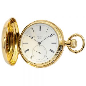 Swiss precision watch with pivoted detent escapement Circa 1880