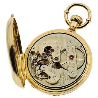 Swiss precision watch with pivoted detent escapement Circa 1880