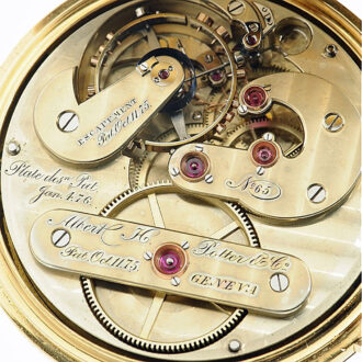 Swiss precision watch with pivoted detent escapement Circa 1880