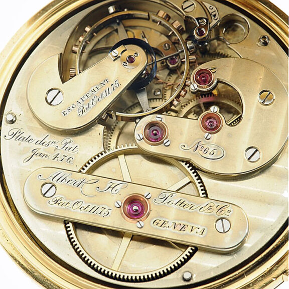 Swiss precision watch with pivoted detent escapement Circa 1880 Swiss precision watch with pivoted detent escapement Circa 1880