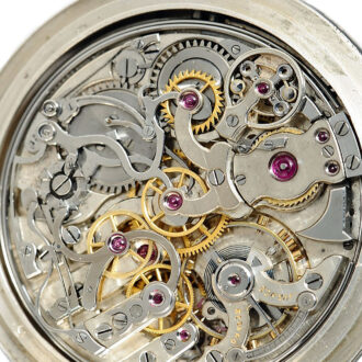 Swiss Niello-silver minute repeating chronograph Circa 1930
