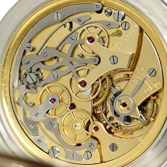 Swiss rare Niello-silver attractive chronograph Circa 1934 Swiss rare Niello-silver attractive chronograph Circa 1934