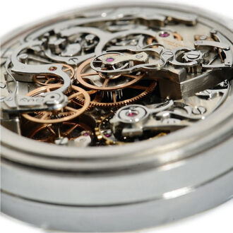 Swiss deck chronometer with split-seconds chronograph Circa 1950