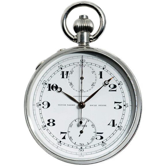 Swiss deck chronometer with split-seconds chronograph Circa 1950 Swiss deck chronometer with split-seconds chronograph Circa 1950