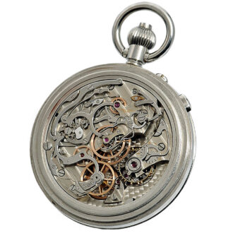 Swiss deck chronometer with split-seconds chronograph Circa 1950