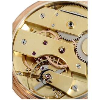 Swiss Geneva watch with spring detent escapement Circa 1857