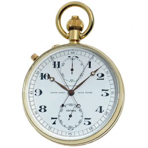 Swiss chronometer with split-seconds chronograph Circa 1956