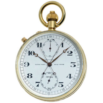 Swiss chronometer with split-seconds chronograph Circa 1956