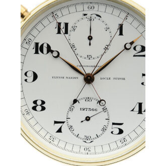 Swiss chronometer with split-seconds chronograph Circa 1956