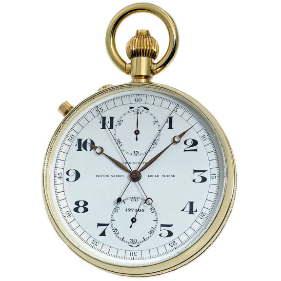 Swiss chronometer with split-seconds chronograph Circa 1956