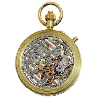 Swiss chronometer with split-seconds chronograph Circa 1956
