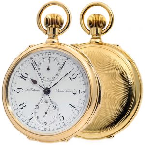 Swiss gold repeater with split-seconds chronograph Circa 1881