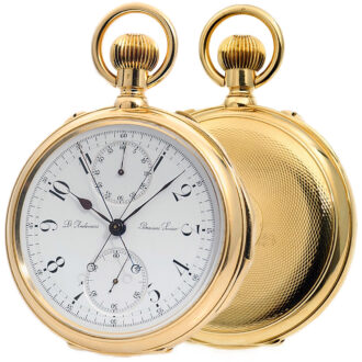 Swiss gold repeater with split-seconds chronograph Circa 1881