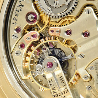 Swiss gold repeater with stoppable centre seconds Circa 1875