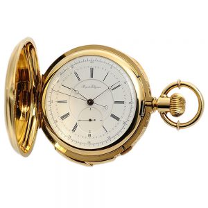 Swiss gold repeater with stoppable centre seconds Circa 1875