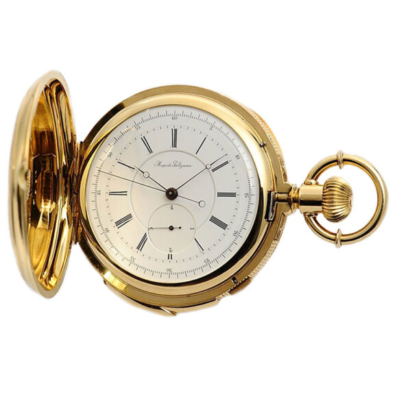 Swiss gold repeater with stoppable centre seconds Circa 1875