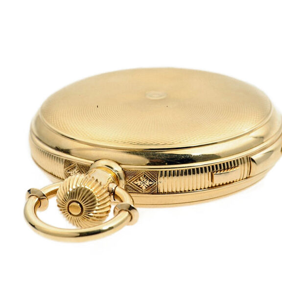 Swiss gold repeater with stoppable centre seconds Circa 1875 Swiss gold repeater with stoppable centre seconds Circa 1875