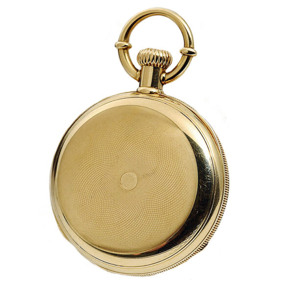Danish gold watch with patented Jürgensen bow setting circa 1869 Danish gold watch with patented Jürgensen bow setting circa 1869