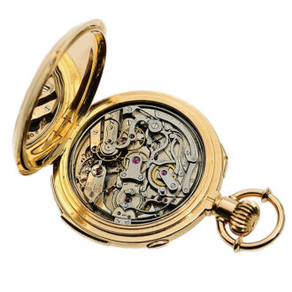Danish gold repeater with split-seconds chronograph Circa 1900