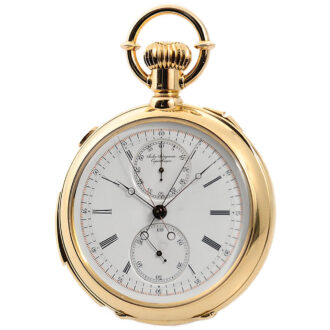 Danish gold repeater with split-seconds chronograph Circa 1900