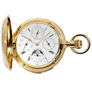 Swiss minute repeating perpetual calendar watch Circa 1880