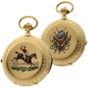 Swiss gold repeating chronograph with Jaquemarts Circa 1900