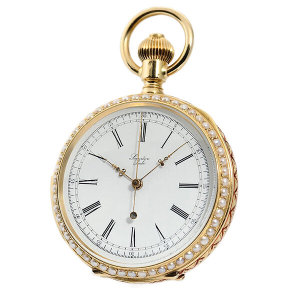 Swiss enamel minute repeater for Chinese market Circa 1895
