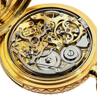 Swiss enamel minute repeater for Chinese market Circa 1895
