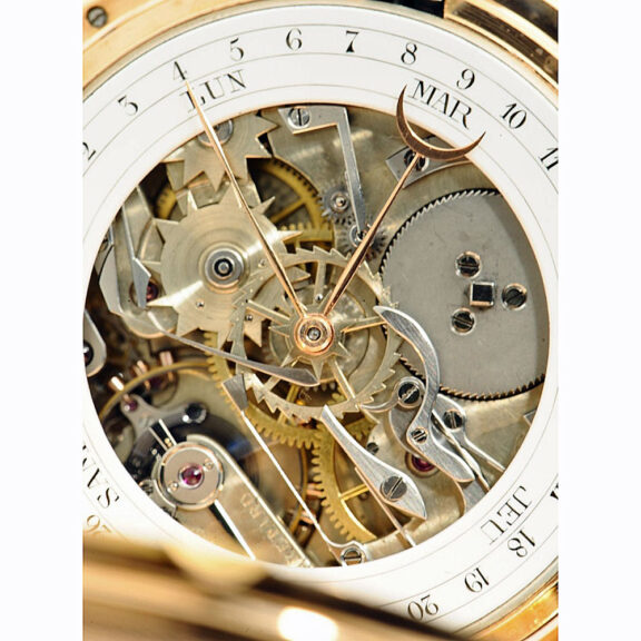 Swiss gold watch with cover winding mechanism Circa 1885 Swiss gold watch with cover winding mechanism Circa 1885