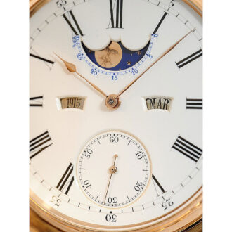 Swiss gold watch with cover winding mechanism Circa 1885