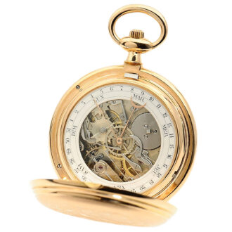 Swiss gold watch with cover winding mechanism Circa 1885