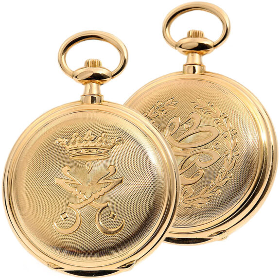 Swiss gold watch with cover winding mechanism Circa 1885